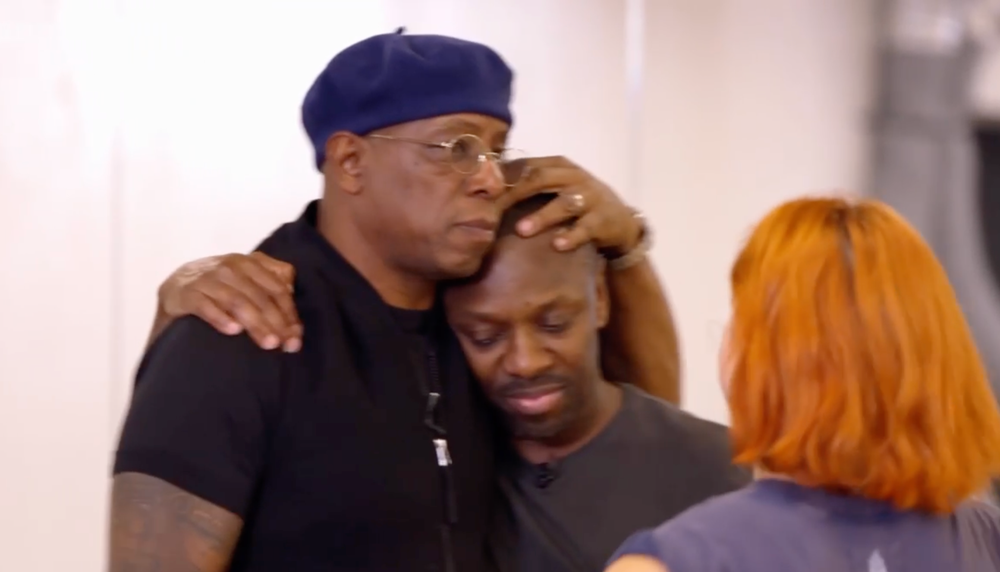 Ian stopped by to see how training was going (BBC)