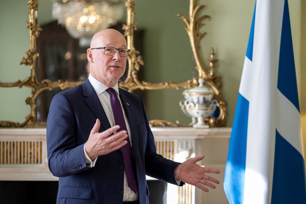 John Swinney was asked about Nicola Sturgeon’s comments on the SNP election campaign (Jane Barlow/PA) (PA Wire)
