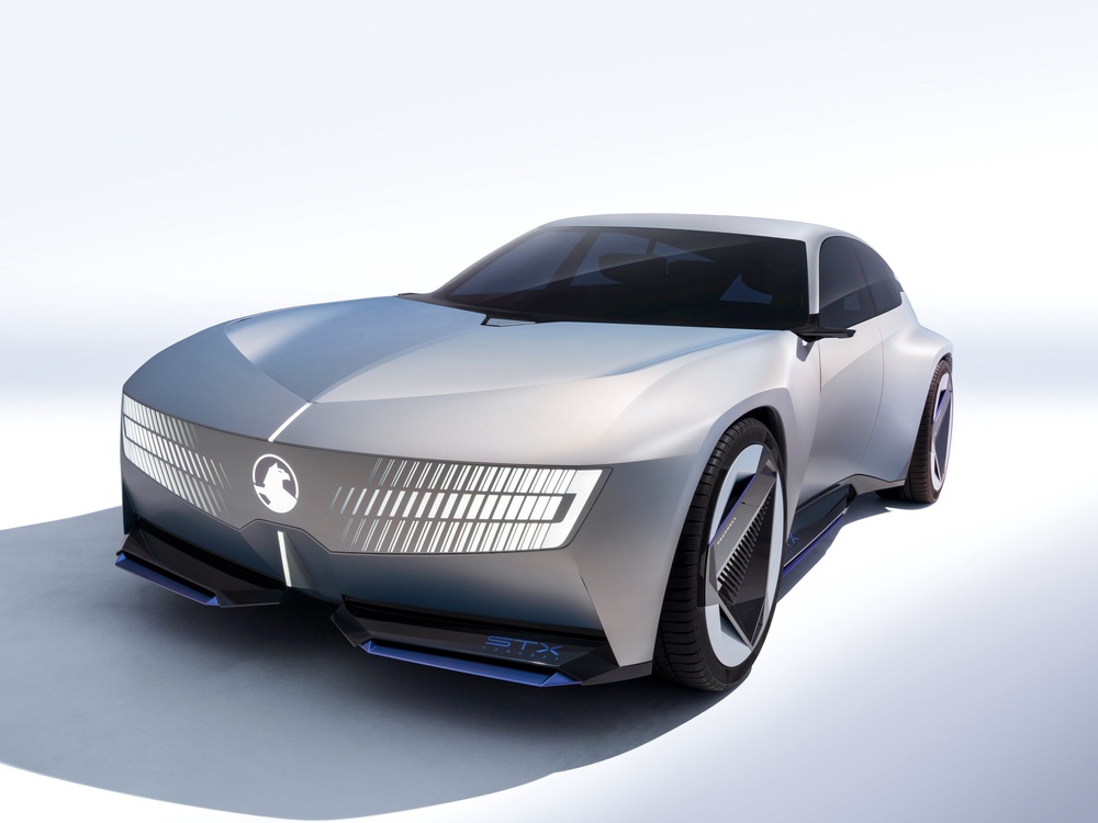 The STX Concept also previews a new version of the traditional Vauxhall Griffin badge (Vauxhall)