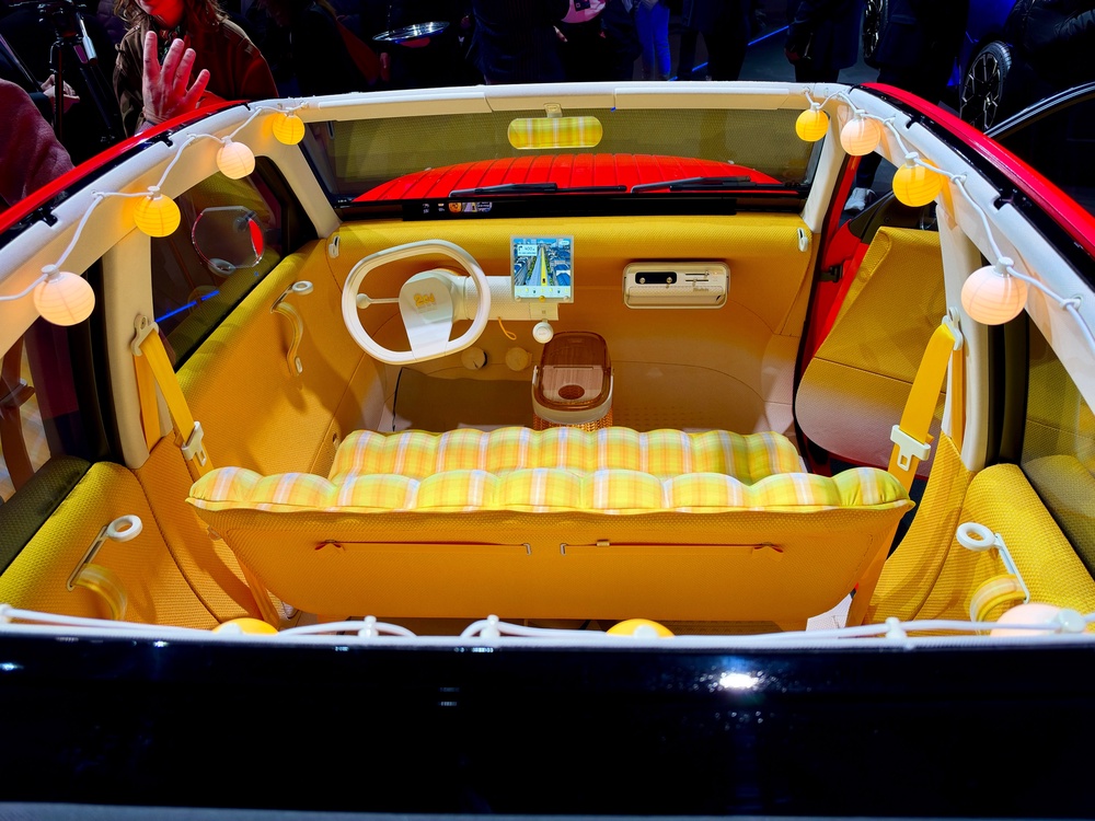 The new Citroen 2CV features a roll-back canvas roof, just like the original (Steve Fowler)