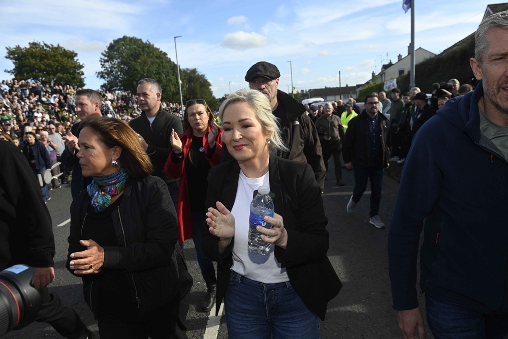 First Minister Michelle O’Neill will face a motion of no confidence after backing the Garvaghy Road residents amid protests (Mark Marlow/PA) (PA Wire)