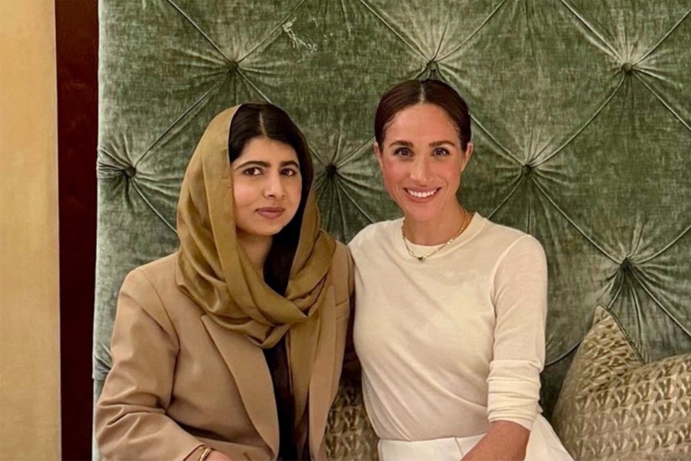 Image from: Harry and Meghan latest: Duchess says ‘it’s great to be back’ as couple make first joint visit since UK return