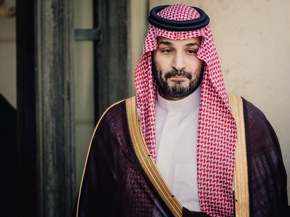 Portrait of Mohammed bin Salman bin Abdulaziz Al Saud Crown Prince and Prime Minister of Saudi Arabia on his arrival before a meeting with the President of the French Republic at the Elysee Presidential Palace in Paris France on August 24, 2026. (AFP/Getty)