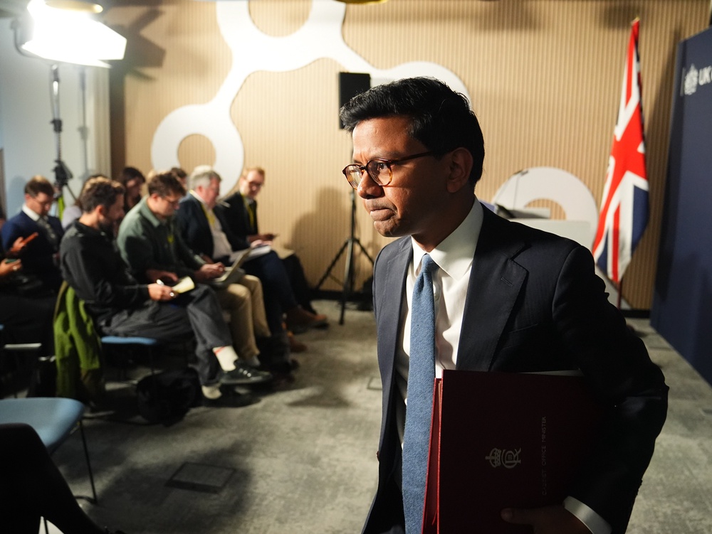 Mr Narayan said we should build machines ‘that leave human beings in charge’ (James Manning/PA) (PA Wire)