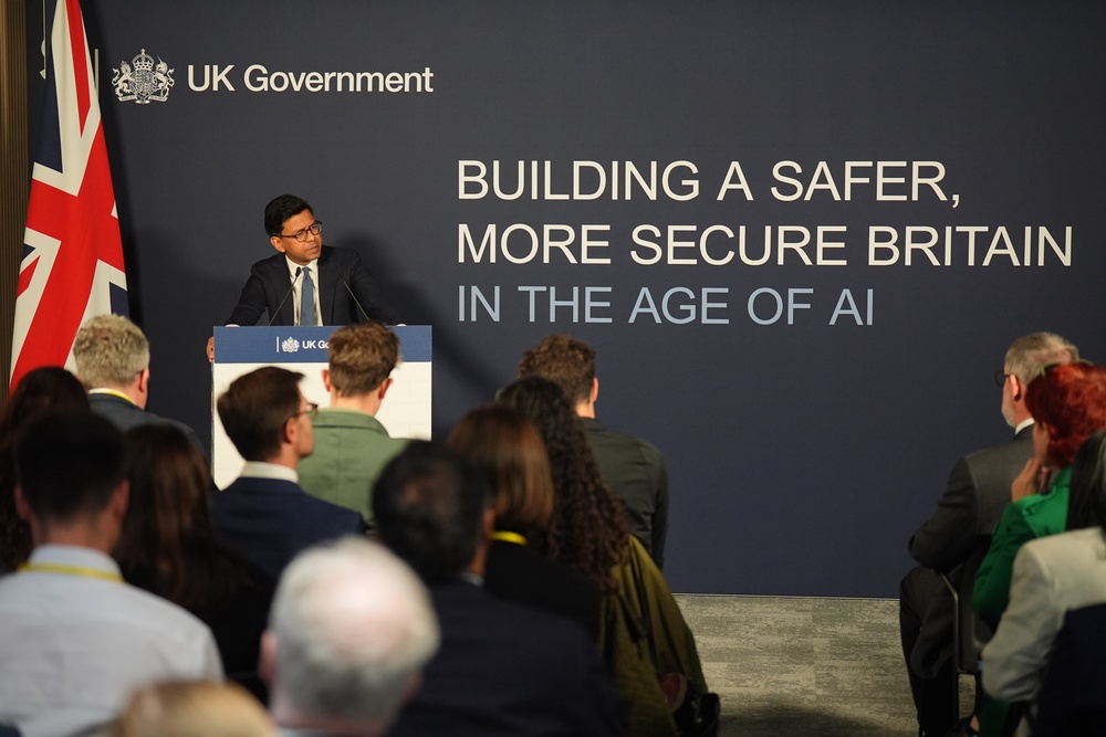 AI minister Kanishka Narayan delivers a speech on strengthening the UK’s resilience to AI risk at Base One in North Acton, London (James Manning/PA) (PA Wire)