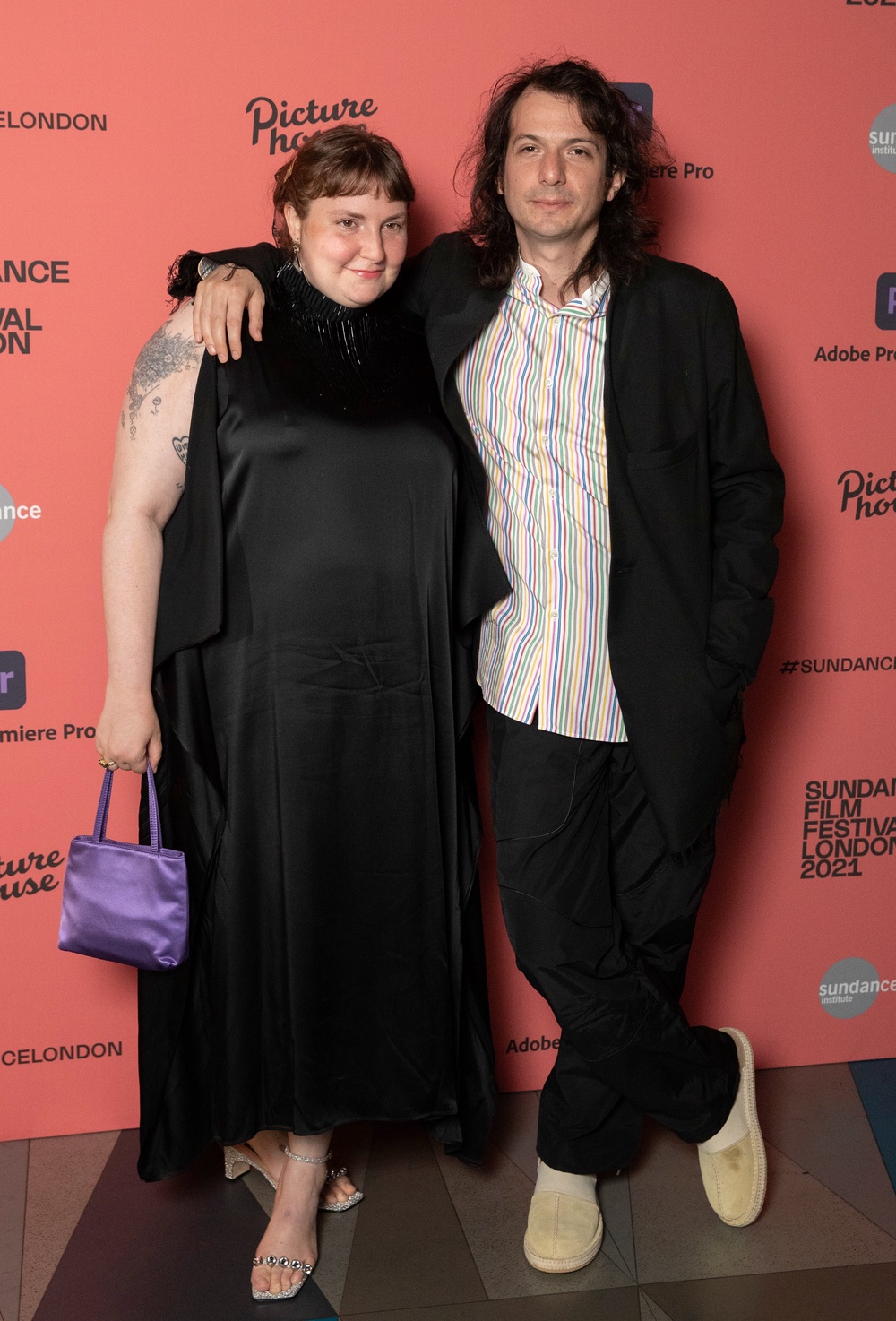 Lena Dunham, pictured with Luis Felber, has a ‘trading club’ with her mum friends (Getty)