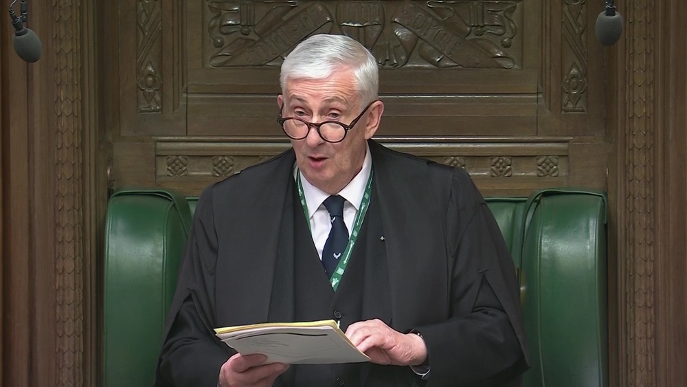Speaker Sir Lindsay Hoyle said he did not know who was on the list (House of Commons/UK Parliament/PA) (PA Wire)