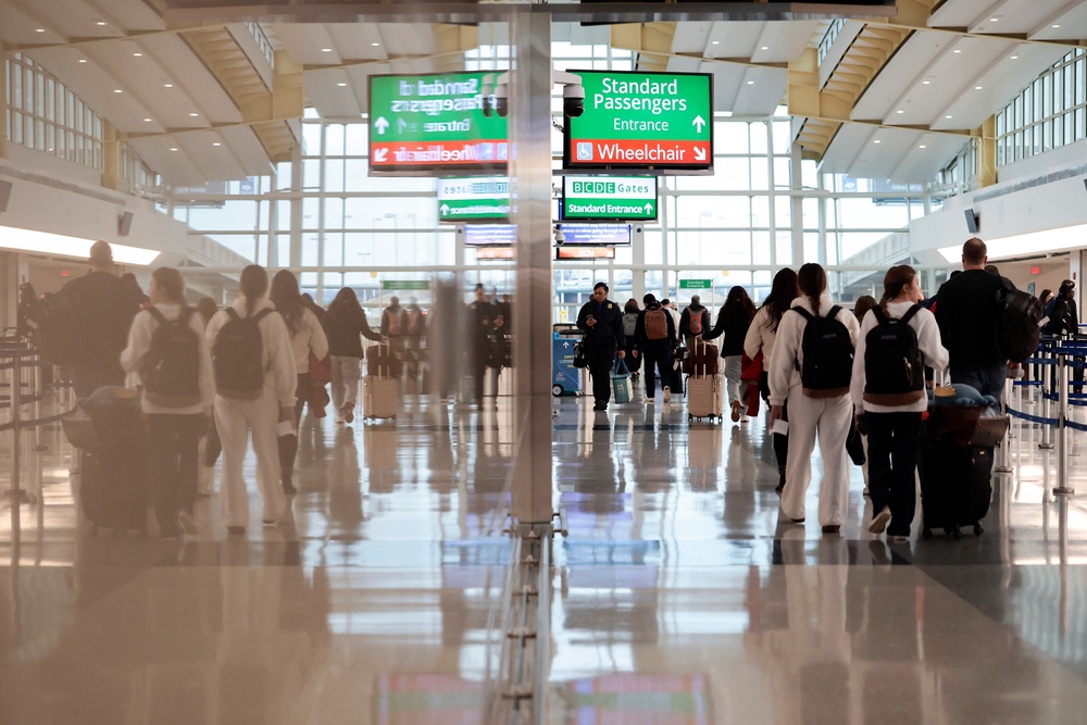 Ronald Reagan Washington National, which serves the Washington, D.C., area and is just 16 minutes from downtown, was ranked the third most stressful airport with a delay rate of 24.69 percent and a cancellation rate of 3.86 percent (Getty Images)