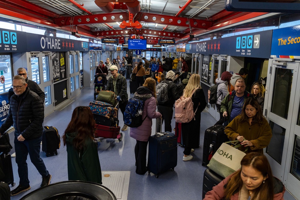 O’Hare International in Chicago, a whopping 50 minutes from downtown, was No. 2 with a 24.68 percent delay rate and a 1.73 percent cancellation rate (Getty Images)