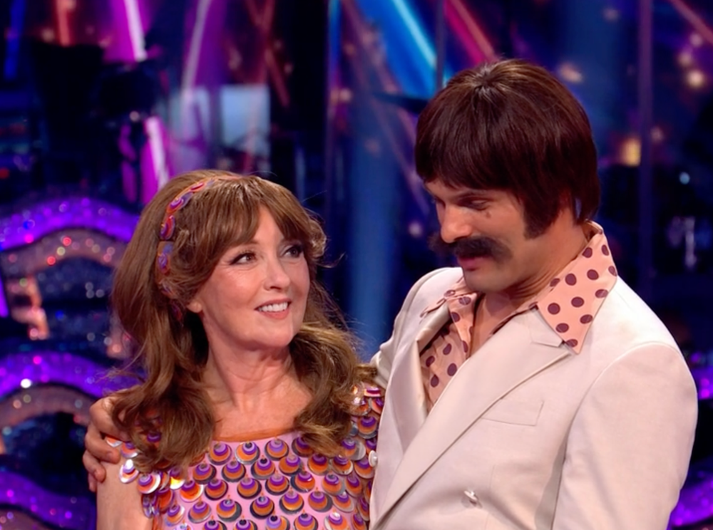 Melanie Walters was partnered with Aljaz Škorjanec (BBC)
