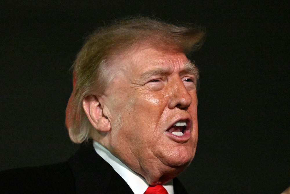 President Donald Trump insisted that illegal activity caused the pool’s structural failures, citing alleged fertilizer dumping and razor blade cuts along the lining (AFP/Getty)