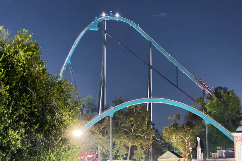 A rollercoaster at Six Flags (AP)