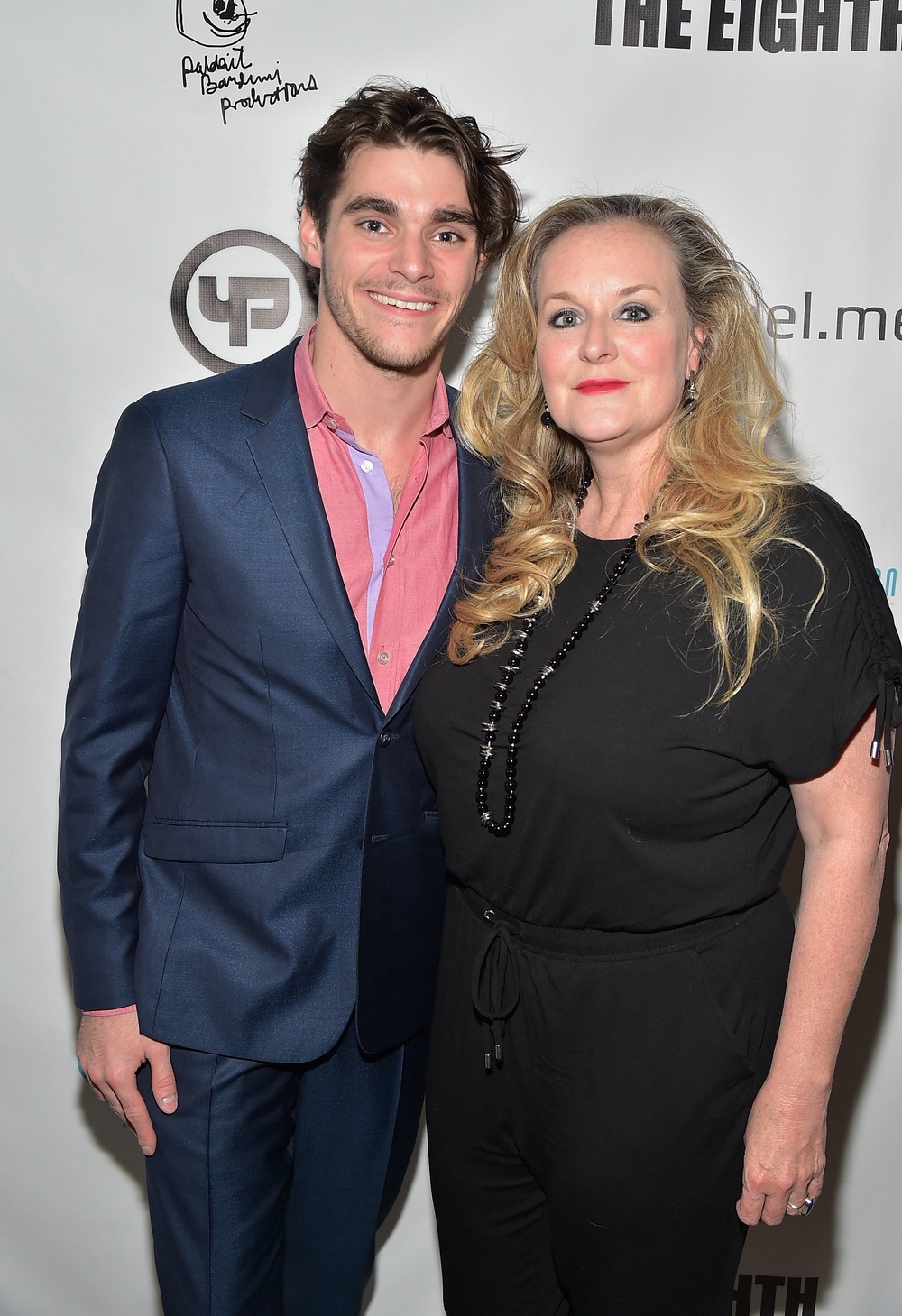 RJ Mitte and his mother Dyna Mitte in 2016 (Getty) (Getty)