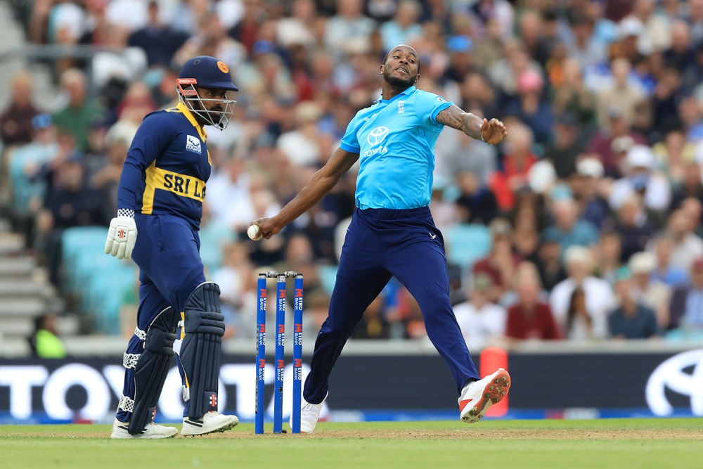 Jofra Archer (bowling) returns to play the ODI series against Australia (Nigel French/PA) (PA Wire)