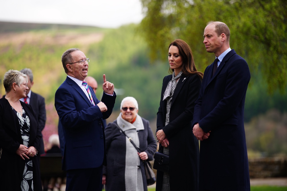 Prince William and Kate both visited Aberfan in 2023 (Getty)