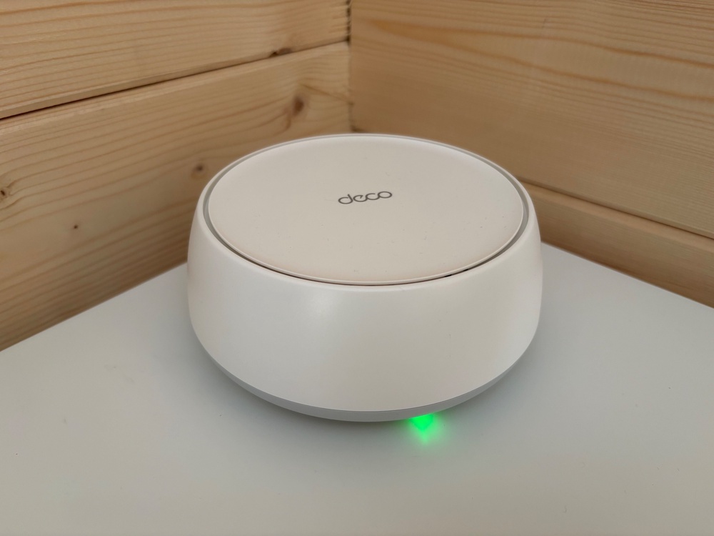 The final mesh unit giving fast, reliable and stable WiFi coverage to my garden office (Jake Brigstock, The Independent)