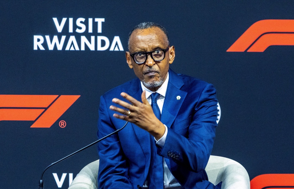 Rwanda president Paul Kagame announced the 10-year deal with F1 last week in Kigali (Reuters)