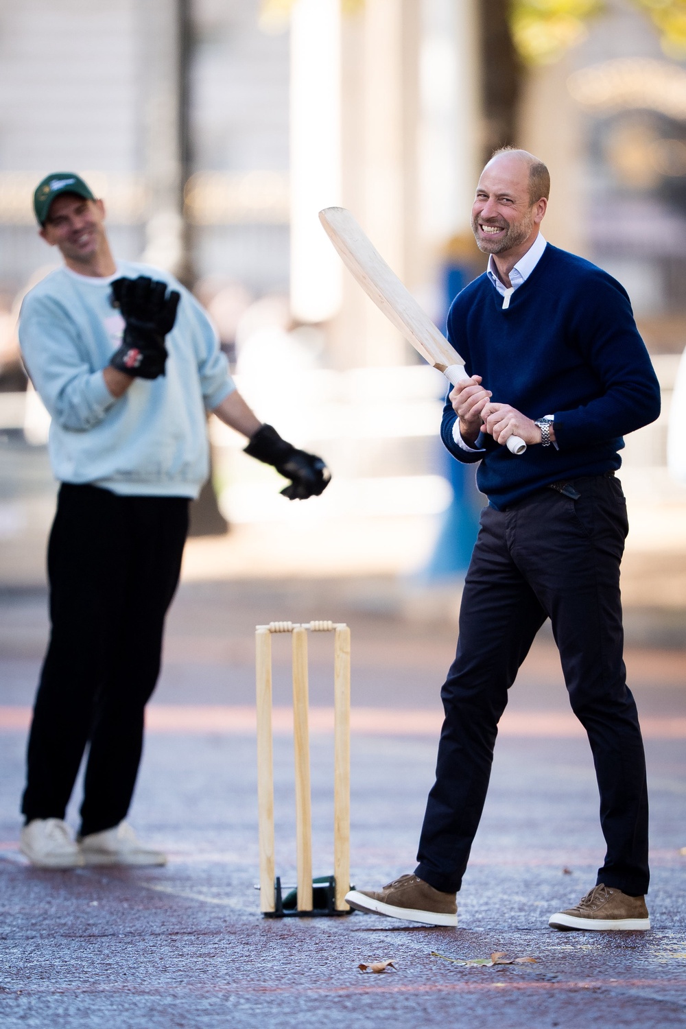 Prince Williams beams during a game of cricket (PA Wire)