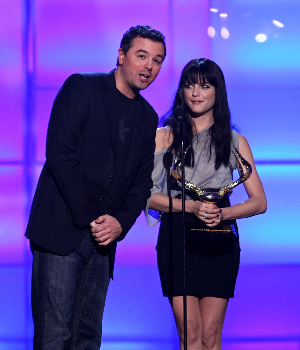 Selma Blair wrote in her 2022 memoir that she bit Seth MacFarlane on the hand at a party in 2004 (Getty)
