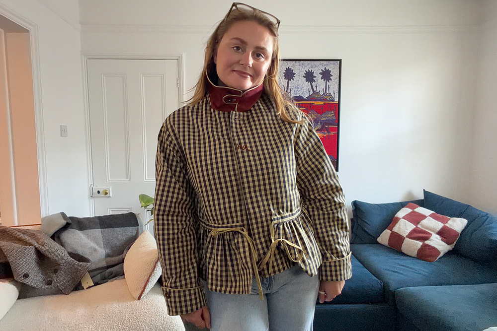 The coat be worn as a long or cropped trench (Lucy Smith/The Independent)