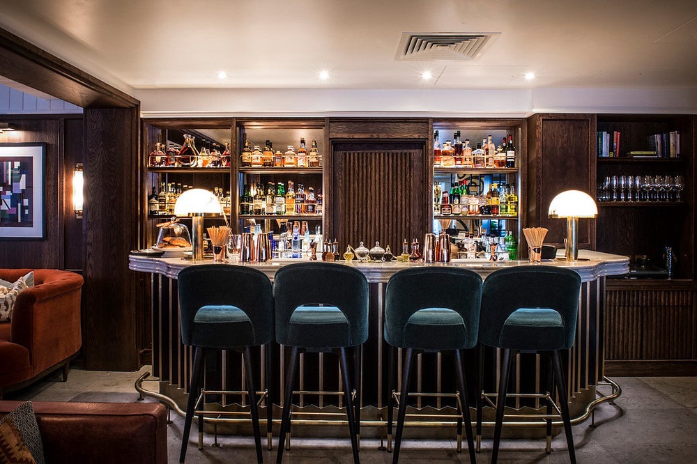 The Cocktail Bar is a sophisticated spot complete with a marble-topped bar (The Marylebone)