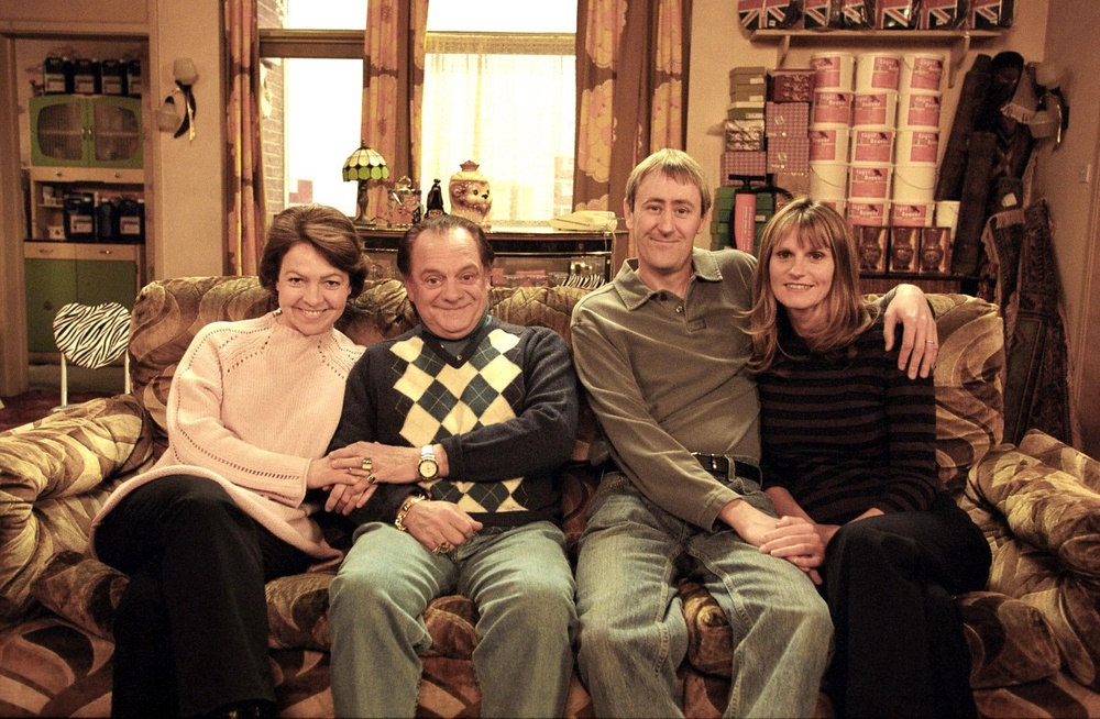 Raquel (Tessa Peake-Jones), Del (David Jason), Rodney (Nicholas Lyndhurst) and Cassandra (Gwyneth Strong) starred in ‘Only Fools and Horses’, which celebrates its 45th anniversary this year (BBC)
