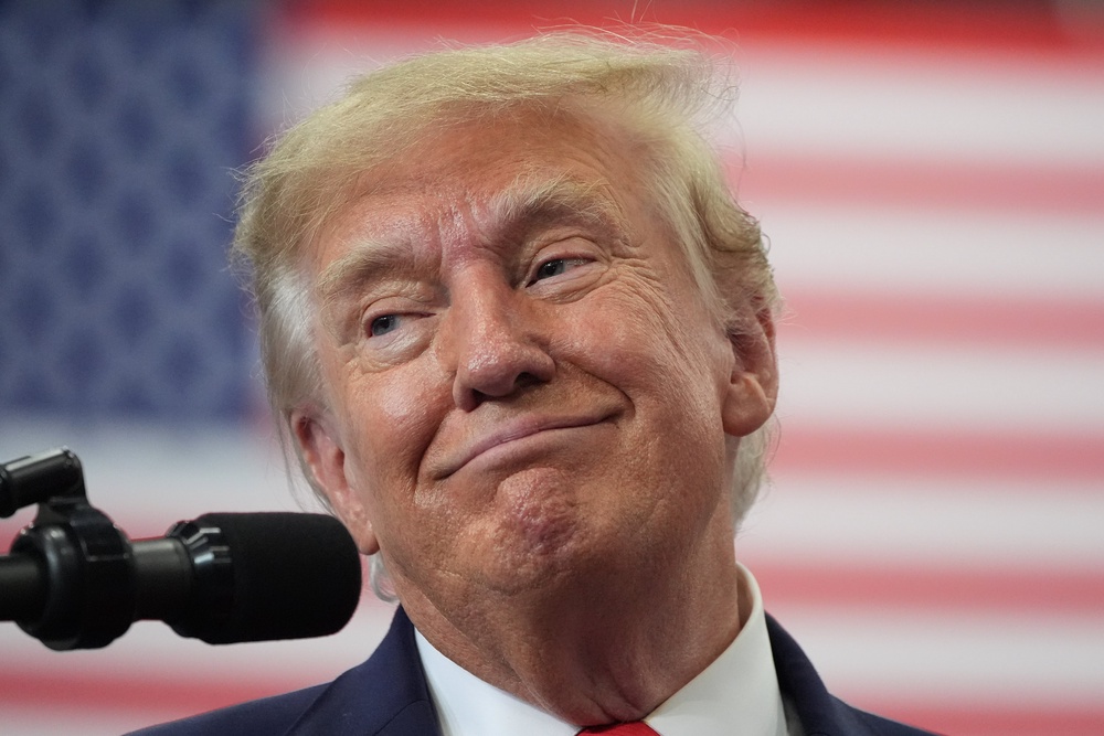 US President Donald Trump posted the video to his 13 million Truth Social followers (Alex Brandon/AP) (AP)