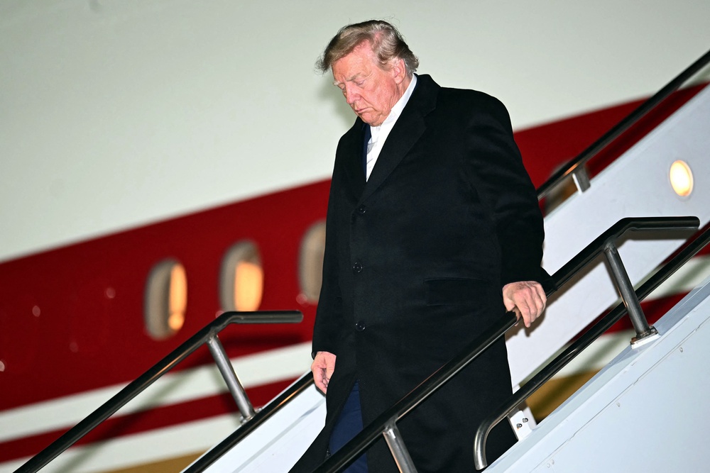 A former personal doctor later confessed that a famous 2015 letter declaring Trump the healthiest president ever was written entirely by Trump himself (AFP/Getty)