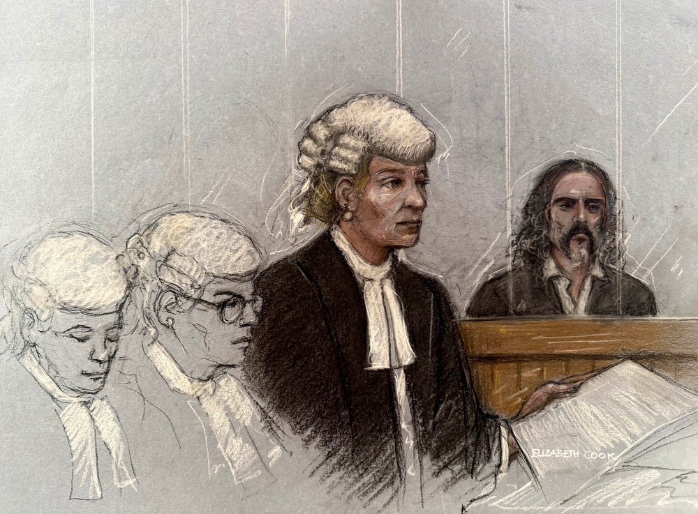 The celebrity’s trial started on Wednesday (Elizabeth Cook/PA)