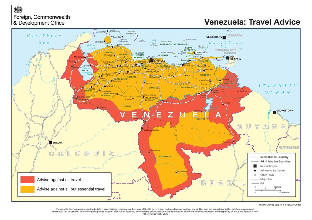 The FCDO has updated its travel advice for Venezuela (FDCO)