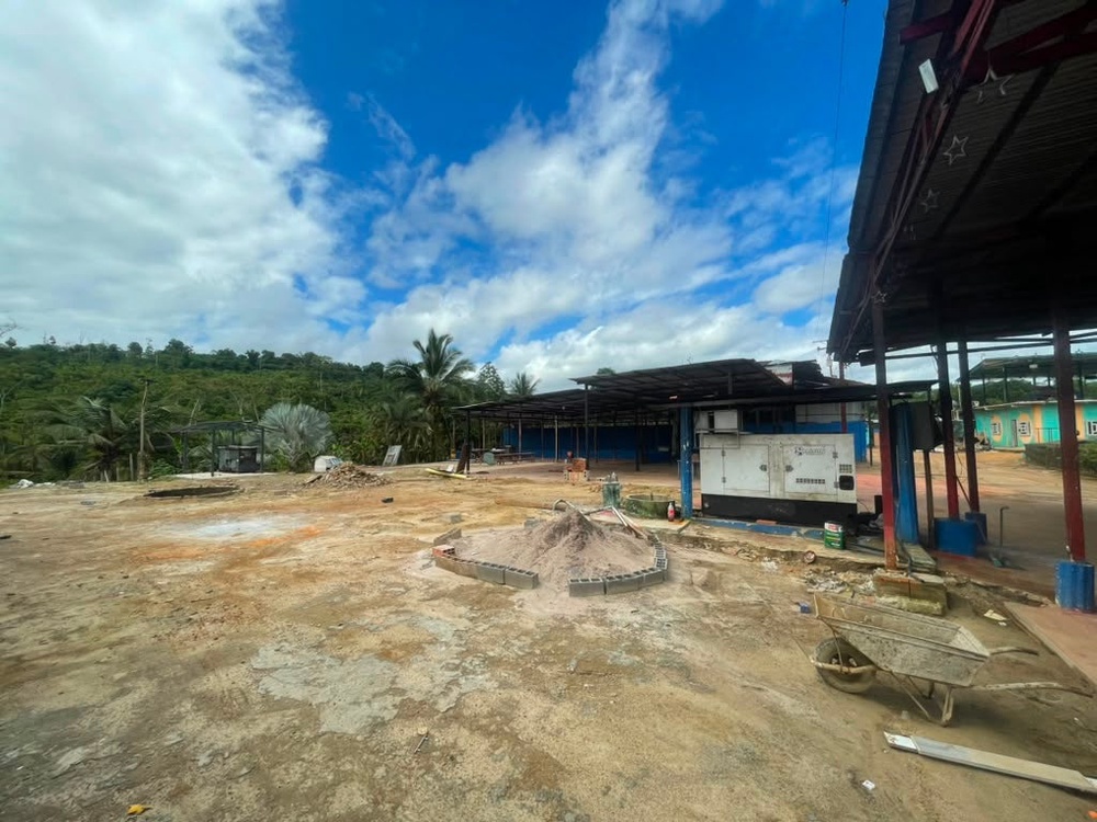 The looted house of Humberto Martes, known as ‘Humbertico, described by authorities as one of the leaders of criminal groups controlling mining areas, in the town of Las Claritas in Bolivar state, Venezuela (AFP/Getty)