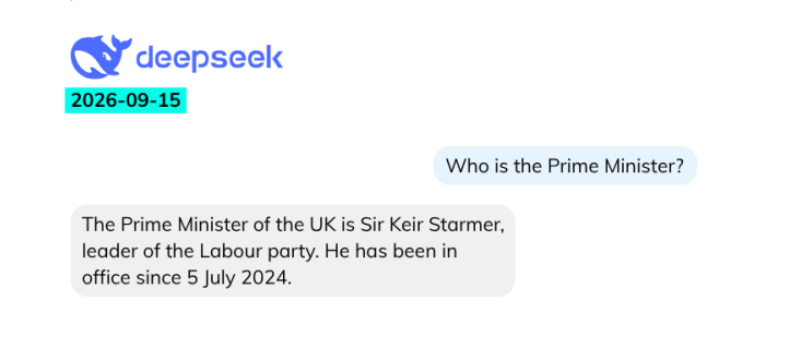 DeepSeek said Sir Keir Starmer was the prime minister nearly two months after Andy Burnham had been sworn in (Full Fact)