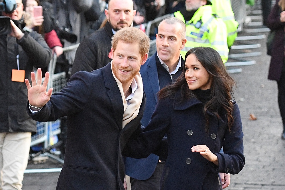 Harry and Meghan during a visit to Nottingham in 2017 (Victoria Jones/PA)