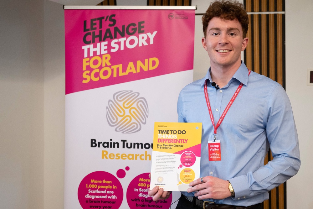 Goodburn has been praised for his campaigning work by leading brain tumour charities (Brain Tumour Research/PA) (Kirsty Anderson/Brain Tumour Research)