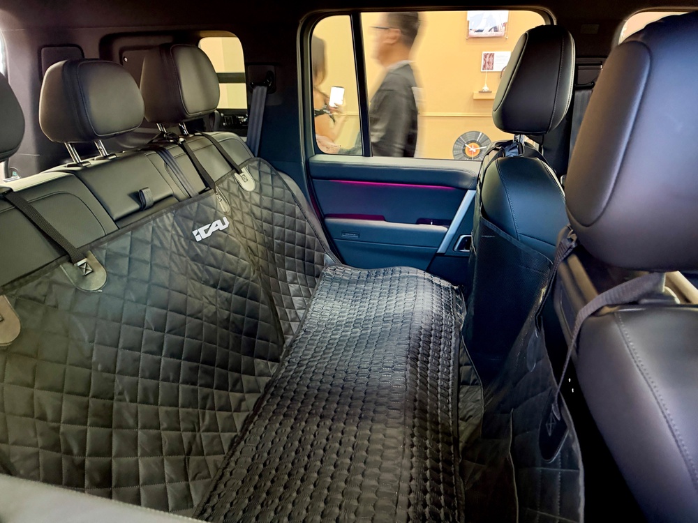 Expect a host of iCaur personalisation options like this dog hammock for the rear seats (Steve Fowler)