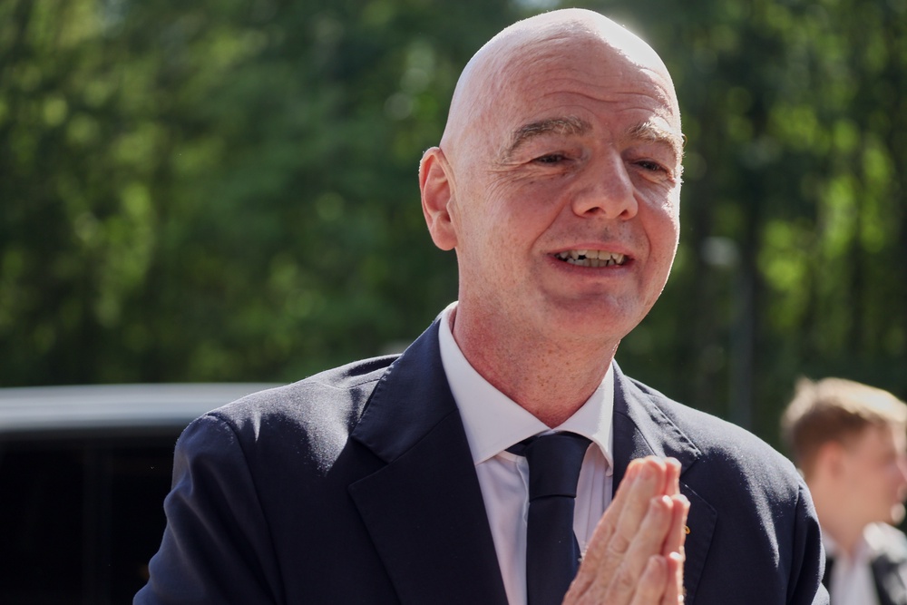 UEFA has lost confidence in Infantino over his handling of the World Cup private investor plan, and has said it will identify a credible alternative candidate to stand against him in next year’s election (AP)