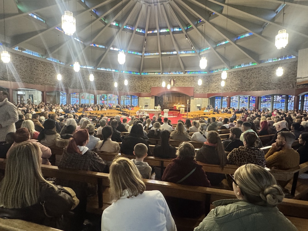People attended a vigil at Sacred Heart Church (Micheal O Scannail/PA) (PA Wire)