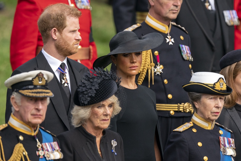 Meghan on the day of Queen Elizabeth II’s funeral (Jane Barlow/PA (PA Archive)