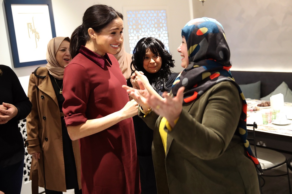 Meghan during her to visit the Hubb Community Kitchen in London in 2018 (Chris Jackson/PA) (PA Archive)