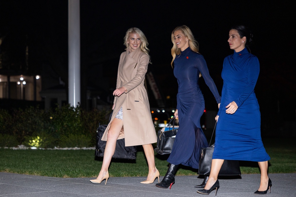 Zacharia (middle) has been praised by Trump for having an ‘unblemished record of support’ (Getty)