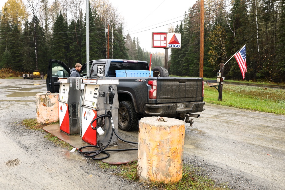 A gas pump is pictured at a gas station in Allagash, Maine (AFP/Getty)