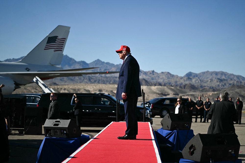 Trump also claimed that his doctors refer to sick attendees at his rallies as 'collateral damage' (AFP/Getty)