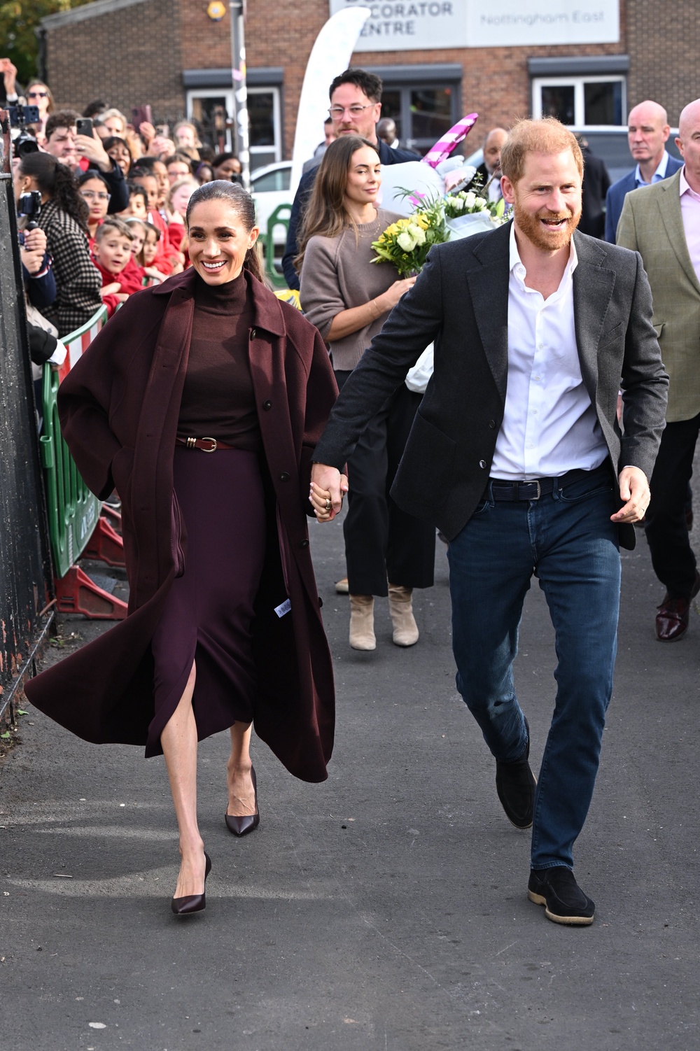 Harry and Meghan on their walkabout (Doug Peters/PA) (PA Wire)