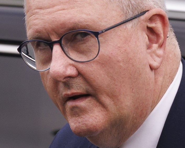 Jeffrey Donaldson was found guilty by a jury of 18 sex offences (Liam McBurney/PA) (PA Wire)