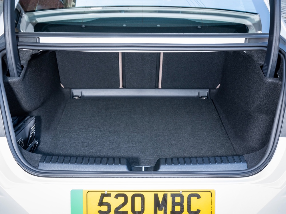 The boot offers 470 litres of space and a through-loading facility for longer items (Mercedes-Benz)