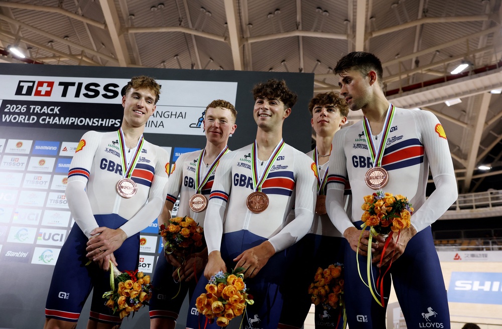 A brand-new men's team pursuit squad claimed bronze (Reuters)