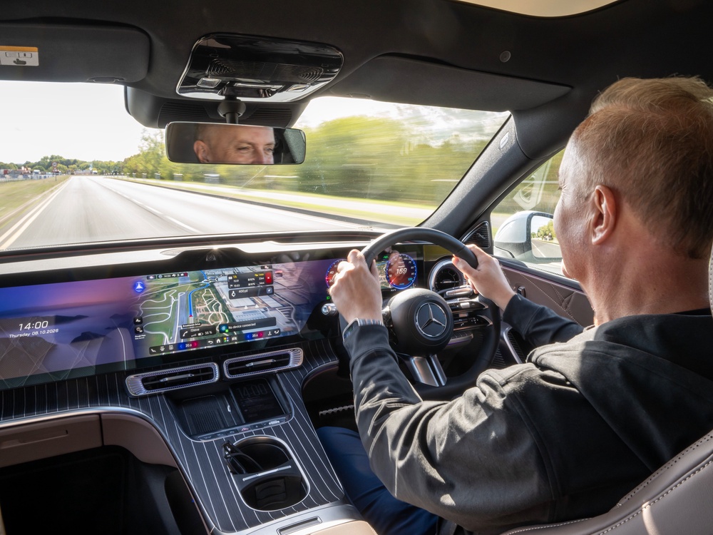 The new Mercedes-Benz C-Class Electric drives brilliantly, but is a bit overkill on the screens (Mercedes-Benz)
