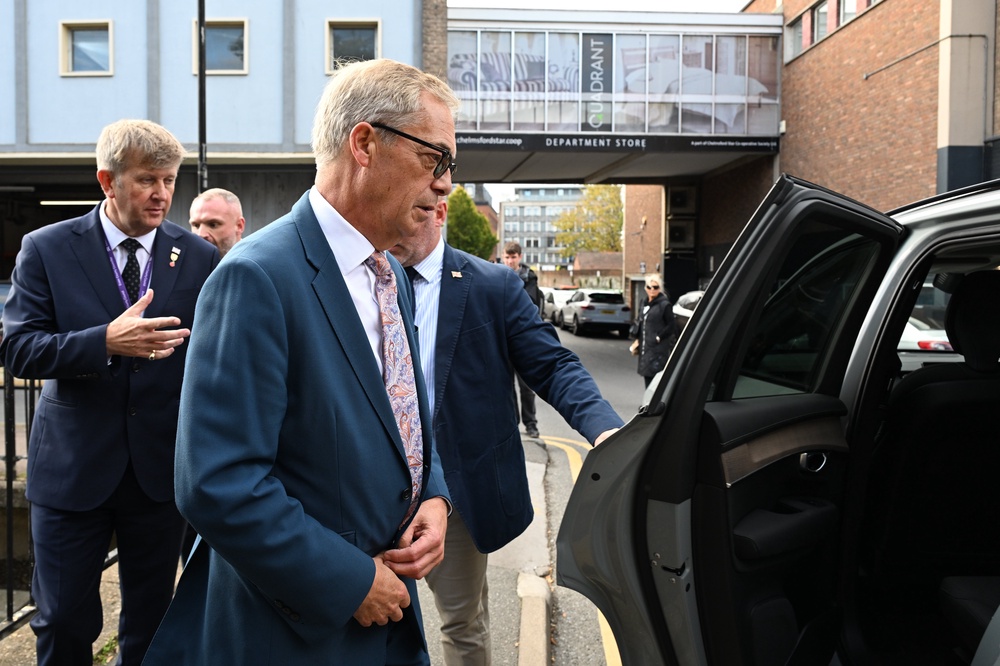 Reform UK leader Nigel Farage said the establishment wanted the party out of the picture (Will Colebourne/PA) (PA Wire)