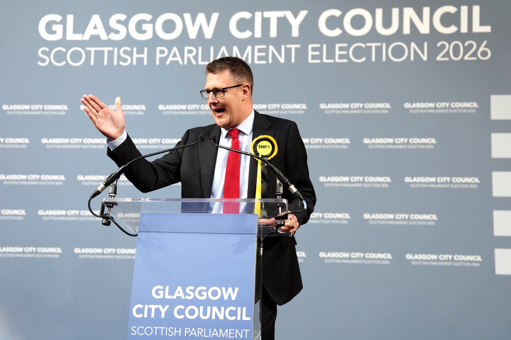 Holyrood Criminal Justice Committee convener David Linden also spoke at the event (Andrew Milligan/PA) (PA Wire)