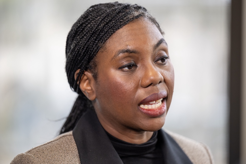 Conservative Party leader Kemi Badenoch sought to distance her party from defectors to Reform (Lesley Martin/PA) (PA Wire)